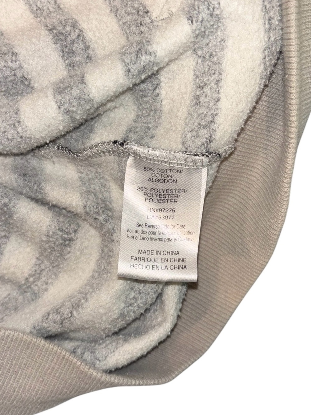Fox Racing Vtg Y2K Hoodie Mens Black & Beige Striped Moto Full Zip Jacket XL - Picture 6 of 10